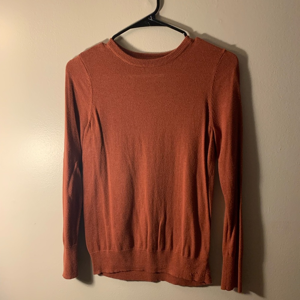 Purchased from Target and worn once. Burnt Sienna like color.